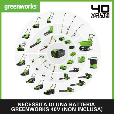 Soffiatore Assiale a Batteria Greenworks G40AB 40V Base